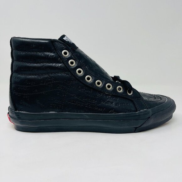 Vans Sk8 Hi Jim Goldberg Raised By Wolves Mens Size 8.5 Sneakers Black Leather - Picture 1 of 15